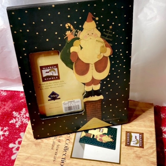 BNIB Warren Kimble Santa On Chimney Frame - Picture 2 of 16